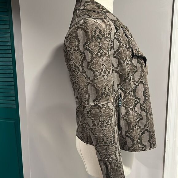 MARRAKECH NWOT Snakeskin Print Women's Jacket moto - xs - Picture 5 of 8